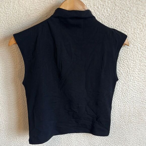 Madewell Tops - Madewell Mockneck Shirt Womens Medium Black